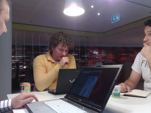 Meeting at Microsoft NEtherlands - making notes on my lifebook