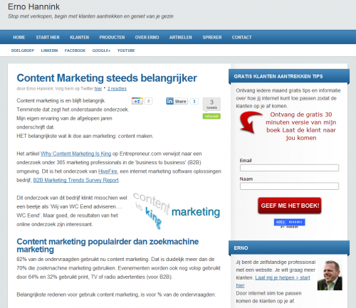 ErnoHannink.nl - WordPress blog and website